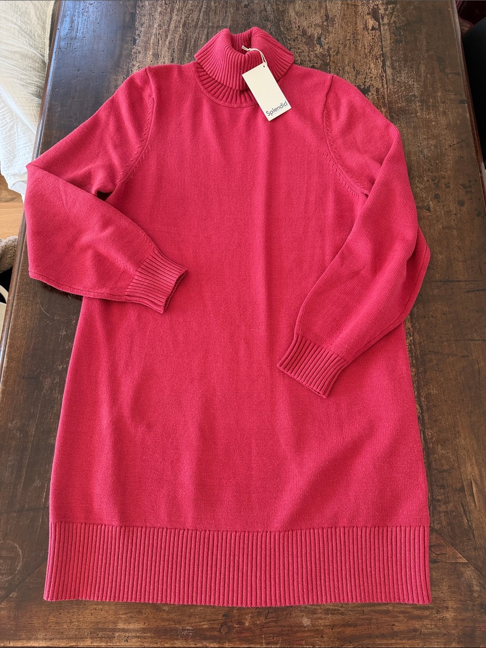 🌺NWT Splendid Raspberry Turtleneck Sweater Dress Super Cute, Cozy and Soft 🌺
